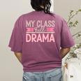 Theatre School Drama Class Musical Theater Drama Teacher Women's Comfort Colors T-Shirt Back Print Berry Theatre School Drama Class Musical Theater Drama Teacher Women's Comfort Colors T-Shirt Back Print Berry