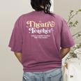Theatre Teacher Back To School Essential Must Have Women's Comfort Colors T-Shirt Back Print Berry Theatre Teacher Back To School Essential Must Have Women's Comfort Colors T-Shirt Back Print Berry