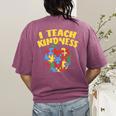 Autism Teacher Shirt I Teach Kindness Apple Puzzle Awareness Women's Comfort Colors T-Shirt Back Print Berry Autism Teacher Shirt I Teach Kindness Apple Puzzle Awareness Women's Comfort Colors T-Shirt Back Print Berry