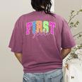Back To School Neon Checkered First Grade Colorful Teacher Women's Comfort Colors T-Shirt Back Print Berry Back To School Neon Checkered First Grade Colorful Teacher Women's Comfort Colors T-Shirt Back Print Berry