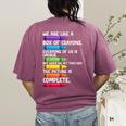Back To School Teacher We Are Like A Box Of Crayons Women's Comfort Colors T-Shirt Back Print Berry Back To School Teacher We Are Like A Box Of Crayons Women's Comfort Colors T-Shirt Back Print Berry