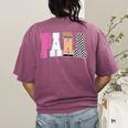 Back To School Teacher Para Preppy Checkered Para Life Women's Comfort Colors T-Shirt Back Print Berry Back To School Teacher Para Preppy Checkered Para Life Women's Comfort Colors T-Shirt Back Print Berry