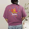 Back To School Tee ENL Teacher English New Language Squad Women's Comfort Colors T-Shirt Back Print Berry Back To School Tee ENL Teacher English New Language Squad Women's Comfort Colors T-Shirt Back Print Berry