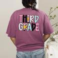 Back To School Third Grade Teacher First Day Of 3rd Grade Women's Comfort Colors T-Shirt Back Print Berry Back To School Third Grade Teacher First Day Of 3rd Grade Women's Comfort Colors T-Shirt Back Print Berry