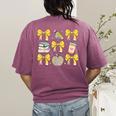 Back To School Yellow Bows Book Coffee Leopard Apple Teacher Women's Comfort Colors T-Shirt Back Print Berry Back To School Yellow Bows Book Coffee Leopard Apple Teacher Women's Comfort Colors T-Shirt Back Print Berry