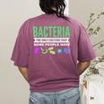 Bacteria Culture Biology Science Teacher Biologist Women's Comfort Colors T-Shirt Back Print Berry Bacteria Culture Biology Science Teacher Biologist Women's Comfort Colors T-Shirt Back Print Berry