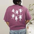 Ballet Ghost Dancer Spooky Dance Teacher Halloween Costume Women's Comfort Colors T-Shirt Back Print Berry Ballet Ghost Dancer Spooky Dance Teacher Halloween Costume Women's Comfort Colors T-Shirt Back Print Berry