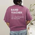 Band Teacher Definition Teaching School Teacher Women's Comfort Colors T-Shirt Back Print Berry
