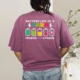 Battery Life Of a Paraprofessional Para Teacher Life Women's Comfort Colors T-Shirt Back Print Berry Battery Life Of a Paraprofessional Para Teacher Life Women's Comfort Colors T-Shirt Back Print Berry