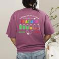 Battery Life Of A School Teacher Monday To Friday For Men Women Women's Comfort Colors T-Shirt Back Print Berry