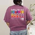 Battery Life Of a Teacher Shirt Thanksgiving Teacher Women's Comfort Colors T-Shirt Back Print Berry Battery Life Of a Teacher Shirt Thanksgiving Teacher Women's Comfort Colors T-Shirt Back Print Berry