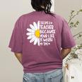 i Became a Teacher Because Your Life Is Worth My Time Women's Comfort Colors T-Shirt Back Print Berry i Became a Teacher Because Your Life Is Worth My Time Women's Comfort Colors T-Shirt Back Print Berry