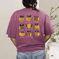 Bee Kind Positive Brave Happy Confident Humble Teacher Women's Comfort Colors T-Shirt Back Print Berry Bee Kind Positive Brave Happy Confident Humble Teacher Women's Comfort Colors T-Shirt Back Print Berry
