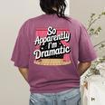 Best Theatre Art For Men Women Musical Drama Teacher Theater Women's Comfort Colors T-Shirt Back Print Berry