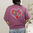 Best Head Start Teacher Early Head Start Teachers Women's Comfort Colors T-Shirt Back Print Berry