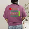 THE BEST TEACHERS ARE BORN IN DECEMBER Women's Comfort Colors T-Shirt Back Print Berry