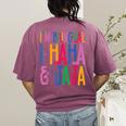 I Am Bilingual I Haha And Jaja Latina Latino Spanish Teacher Women's Comfort Colors T-Shirt Back Print Berry I Am Bilingual I Haha And Jaja Latina Latino Spanish Teacher Women's Comfort Colors T-Shirt Back Print Berry