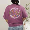 Biology Bio Teachers And Biochemistry Lab Nerds Women's Comfort Colors T-Shirt Back Print Berry