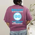 Biology Facts Science Teacher Student Biologist Women's Comfort Colors T-Shirt Back Print Berry