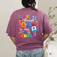 I Blasted Through 100 Days Of School 100th Day Teacher Kids Women's Comfort Colors T-Shirt Back Print Berry