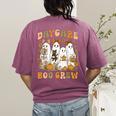 Boo Crew Daycare Teacher Matching Halloween Costume Ghost Women's Comfort Colors T-Shirt Back Print Berry Boo Crew Daycare Teacher Matching Halloween Costume Ghost Women's Comfort Colors T-Shirt Back Print Berry