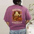 Books Are Spooktacular Ghost Book Reading Halloween Teachers Women's Comfort Colors T-Shirt Back Print Berry Books Are Spooktacular Ghost Book Reading Halloween Teachers Women's Comfort Colors T-Shirt Back Print Berry