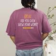 Bruh Did You Even Show Your Work Math Teacher Women's Comfort Colors T-Shirt Back Print Berry Bruh Did You Even Show Your Work Math Teacher Women's Comfort Colors T-Shirt Back Print Berry