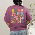Bruh It's A Good Day To Make Music Musician Music Teacher Women's Comfort Colors T-Shirt Back Print Berry