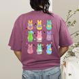 Bunny Reading Books Easter Day Librarian Teacher Book Women's Comfort Colors T-Shirt Back Print Berry Bunny Reading Books Easter Day Librarian Teacher Book Women's Comfort Colors T-Shirt Back Print Berry