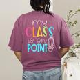 Cactus Teacher Shirt Cute Teacher Shirt Women's Comfort Colors T-Shirt Back Print Berry