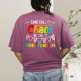 Some Call It Chaos We Call It Kindergarten Teacher Women's Comfort Colors T-Shirt Back Print Berry Some Call It Chaos We Call It Kindergarten Teacher Women's Comfort Colors T-Shirt Back Print Berry
