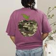 Camo Apple Camouflage Clothing School Student Camo Teacher Men Women Kids Women's Comfort Colors T-Shirt Back Print Berry Camo Apple Camouflage Clothing School Student Camo Teacher Men Women Kids Women's Comfort Colors T-Shirt Back Print Berry
