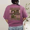Camo Team 2nd Grade Squad Back To School Teacher Kids Boys Women's Comfort Colors T-Shirt Back Print Berry