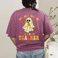 You Can't Scare Me I'm A Math Teacher Halloween Ghost Groovy Women's Comfort Colors T-Shirt Back Print Berry You Can't Scare Me I'm A Math Teacher Halloween Ghost Groovy Women's Comfort Colors T-Shirt Back Print Berry