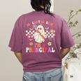 You Can't Scare Me I'm a Principal Halloween Teacher Women's Comfort Colors T-Shirt Back Print Berry