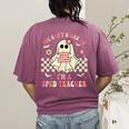 You Can't Scare Me I'm A SPED Teacher Crew Squad Halloween Women's Comfort Colors T-Shirt Back Print Berry