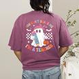 You Can't Scare Me I'm A Teacher Ghost Happy Halloween Women's Comfort Colors T-Shirt Back Print Berry You Can't Scare Me I'm A Teacher Ghost Happy Halloween Women's Comfort Colors T-Shirt Back Print Berry