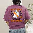 You Can't Scare Me I Teach 6th Grade Retro Teacher Halloween Women's Comfort Colors T-Shirt Back Print Berry You Can't Scare Me I Teach 6th Grade Retro Teacher Halloween Women's Comfort Colors T-Shirt Back Print Berry