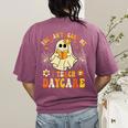 You Can’t Scare Me I Teach Daycare Teacher Halloween Ghost Women's Comfort Colors T-Shirt Back Print Berry You Can’t Scare Me I Teach Daycare Teacher Halloween Ghost Women's Comfort Colors T-Shirt Back Print Berry