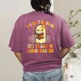 You Can't Scare Me I Teach Kindergarten Halloween Teacher Women's Comfort Colors T-Shirt Back Print Berry You Can't Scare Me I Teach Kindergarten Halloween Teacher Women's Comfort Colors T-Shirt Back Print Berry
