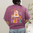 You Can't Scare Me I Teach Pre-k Teacher Halloween Ghost Men Women Kids Women's Comfort Colors T-Shirt Back Print Berry You Can't Scare Me I Teach Pre-k Teacher Halloween Ghost Men Women Kids Women's Comfort Colors T-Shirt Back Print Berry