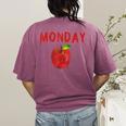 Caterpillar Friday Fruit Kindergarten Teacher Men Women Kids Women's Comfort Colors T-Shirt Back Print Berry Caterpillar Friday Fruit Kindergarten Teacher Men Women Kids Women's Comfort Colors T-Shirt Back Print Berry