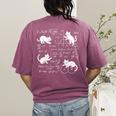 Cats And Math Lover Cat Lover Science Teacher Student Women's Comfort Colors T-Shirt Back Print Berry