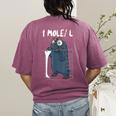 Chemistry Chemist Student Science Teacher Mole Women's Comfort Colors T-Shirt Back Print Berry