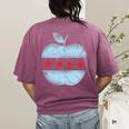 Chicago Flag Teacher School Cute Women's Comfort Colors T-Shirt Back Print Berry Chicago Flag Teacher School Cute Women's Comfort Colors T-Shirt Back Print Berry