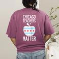 Chicago Teachers Matter Support Union Education Red For Ed Raglan Baseball Tee Women's Comfort Colors T-Shirt Back Print Berry Chicago Teachers Matter Support Union Education Red For Ed Raglan Baseball Tee Women's Comfort Colors T-Shirt Back Print Berry