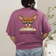 Chihuahua 100 Days Of School Rainbow Glasses Teacher Women's Comfort Colors T-Shirt Back Print Berry