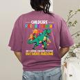 Childcare Providersaurus Daycare Teachers Women's Comfort Colors T-Shirt Back Print Berry Childcare Providersaurus Daycare Teachers Women's Comfort Colors T-Shirt Back Print Berry