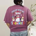 Chillin With My Sped Snowmies Teacher Student Christmas Women's Comfort Colors T-Shirt Back Print Berry Chillin With My Sped Snowmies Teacher Student Christmas Women's Comfort Colors T-Shirt Back Print Berry