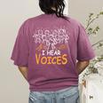 Choir Teacher I Hear Voices Chorister Church Choral Music Women's Comfort Colors T-Shirt Back Print Berry Choir Teacher I Hear Voices Chorister Church Choral Music Women's Comfort Colors T-Shirt Back Print Berry